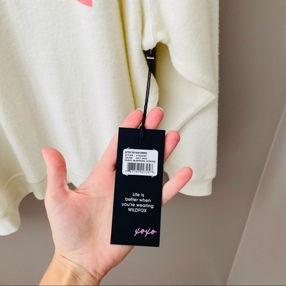 Wildfox After The Rain Sommers Sweatshirt Sz Small - Picture 5 of 10